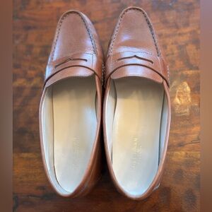 Cole Haan Womens Tan Leather Loafers
